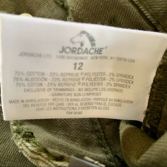 Jordache Army Green Jeans - Picture 4 of 6